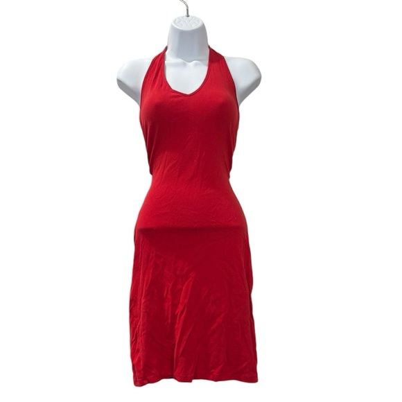 Red Halter Dress - Picture 1 of 4